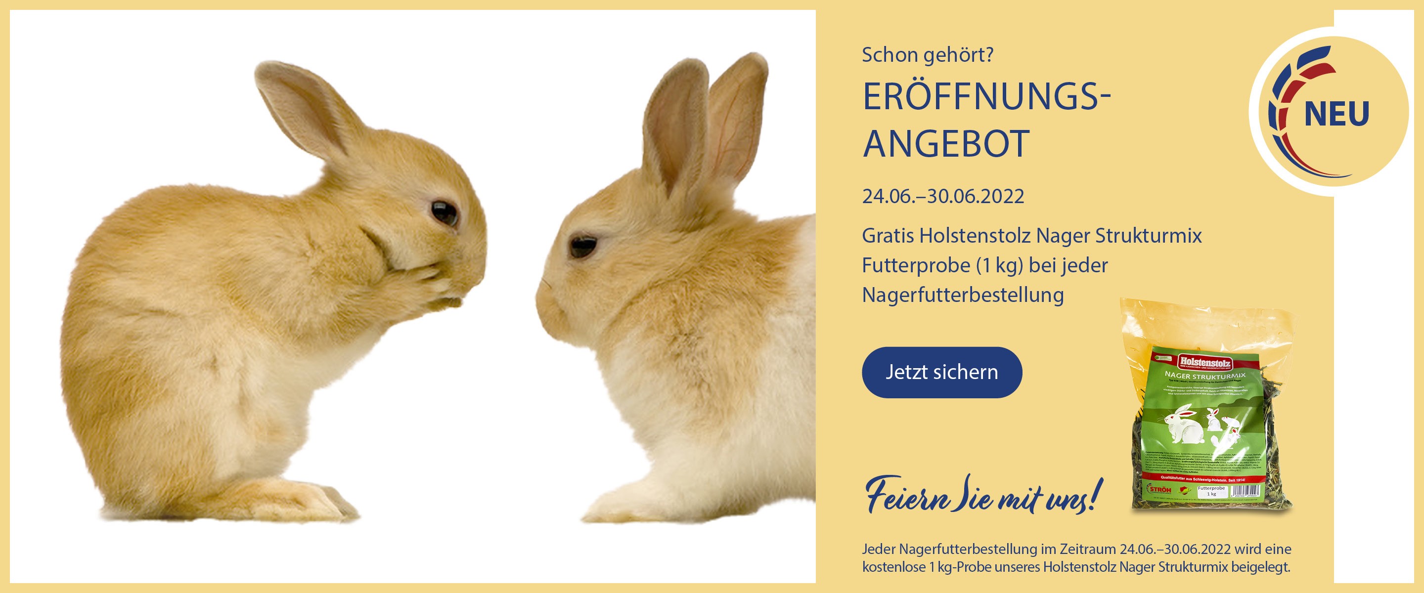 Gratis Holstenstolz Nagerfutterproben 