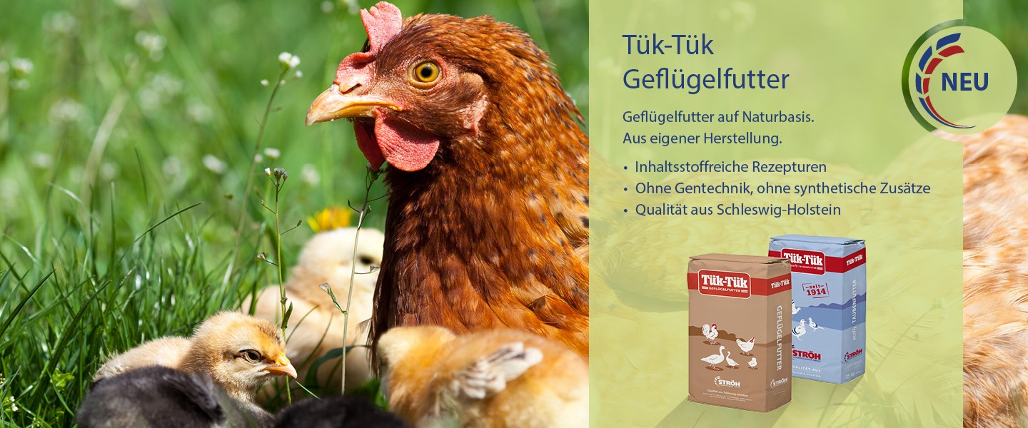 Tük-Tük Geflügelfutter. Gentechnikfrei