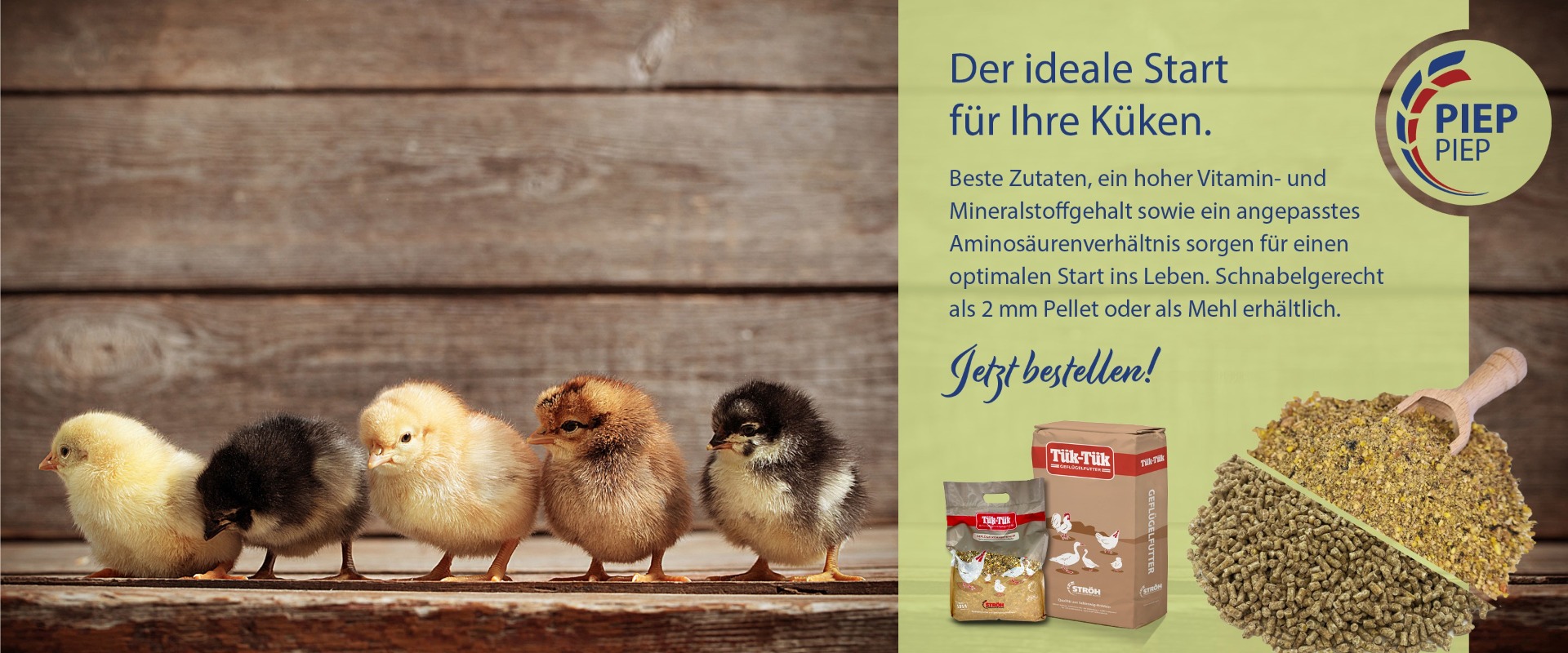 Kükenfutter für einen optimalen Start ins Hühnerleben