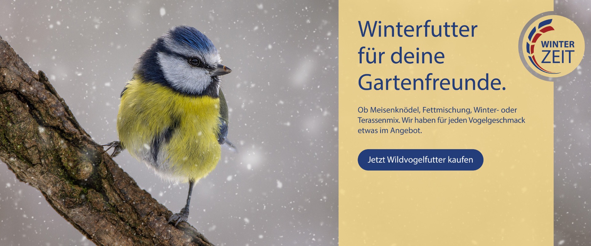 Winterfutter für Gartenvögel und Wildvögel